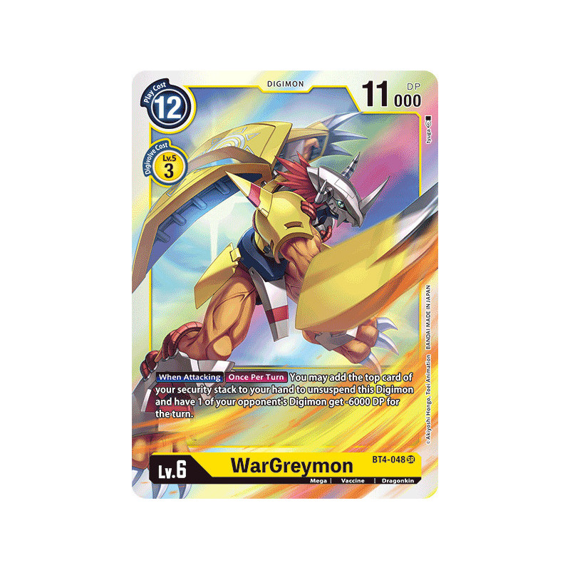 Digimon_TCG_BT4-048_WarGreymon_Super_Rare_Great_Legend_Card_Game