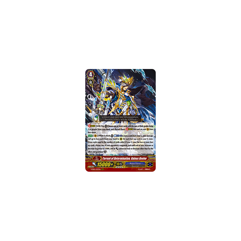 Vanguard_TCG_card_V-SS01_027EN_RRR_Torrent_of_Determination_Valeos_Revive_PREMIUM_COLLECTION_2019
