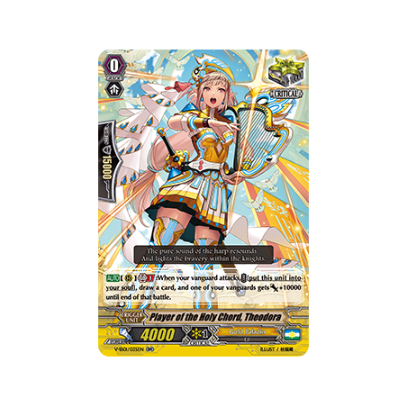 Vanguard_TCG_card_V-SS01_035EN_RR_Player_of_the_Holy_Chord_Theodora_PREMIUM_COLLECTION_2019