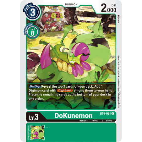 Digimon_TCG_BT4-051_DoKunemon_Common_Great_Legend_Card_Game