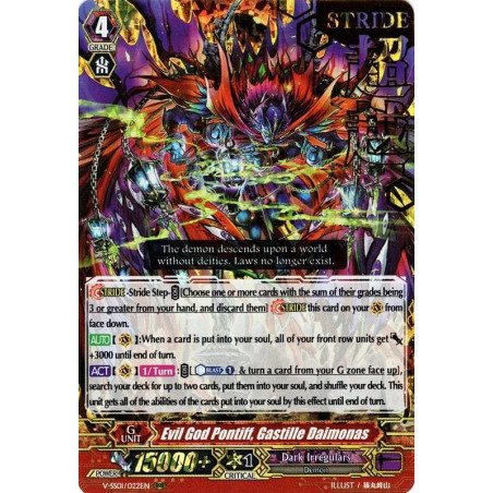 Vanguard_TCG_card_V-SS01_022EN_STAMP_Evil_God_Pontiff_Gastille_Daimonas_PREMIUM_COLLECTION_2019