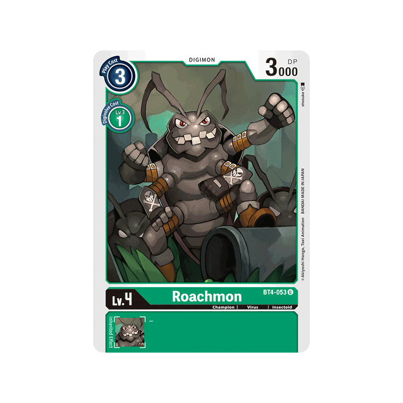 Digimon_TCG_BT4-053_Roachmon_Uncommon_Great_Legend_Card_Game