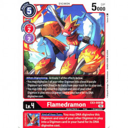 EX3-008 C Flamedramon Digimon
