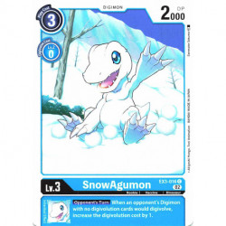 EX3-016 C SnowAgumon Digimon