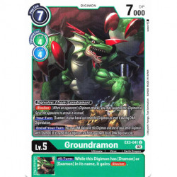 EX3-041 U Groundramon Digimon
