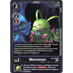 EX3-055 R Wormmon Digimon