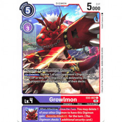 EX3-057 C Growlmon Digimon