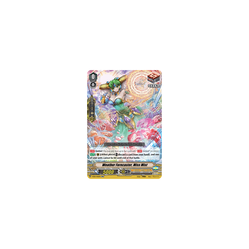Vanguard_TCG_card_V-SS03_002EN_RR_Weather_Forecaster_Miss_Mist_Festival_Collection