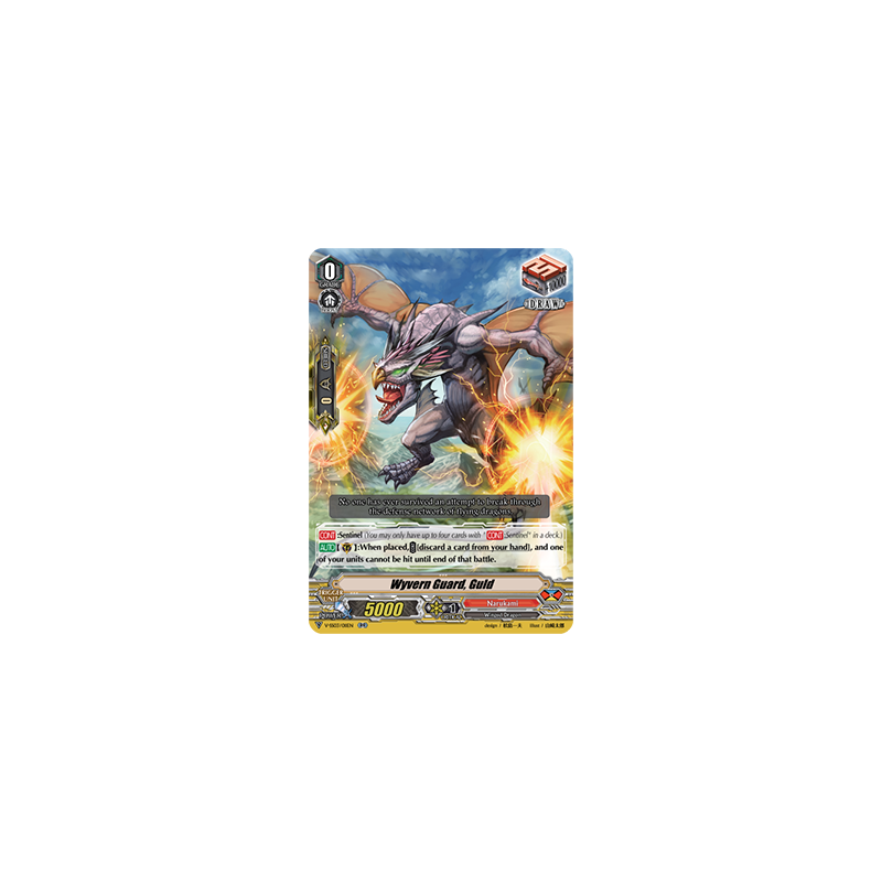 Vanguard_TCG_card_V-SS03_011EN_RR_Wyvern_Guard_Guld_Festival_Collection