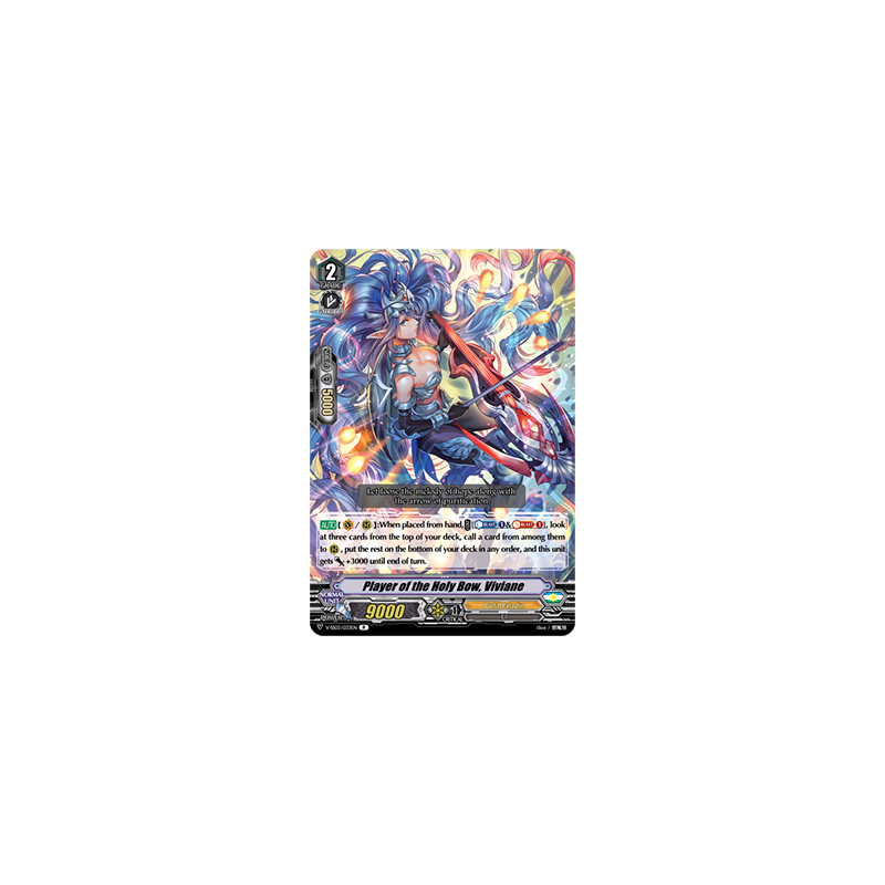Vanguard_TCG_card_V-SS03_033EN_R_Player_of_the_Holy_Bow_Viviane_Festival_Collection