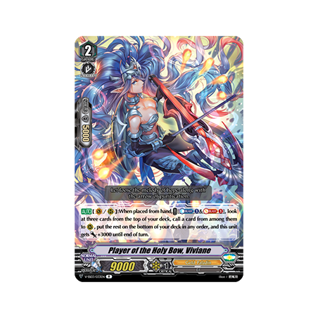 Vanguard_TCG_card_V-SS03_033EN_R_Player_of_the_Holy_Bow_Viviane_Festival_Collection
