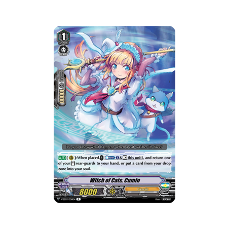 Vanguard_TCG_card_V-SS03_036EN_R_Witch_of_Cats_Cumin_Festival_Collection