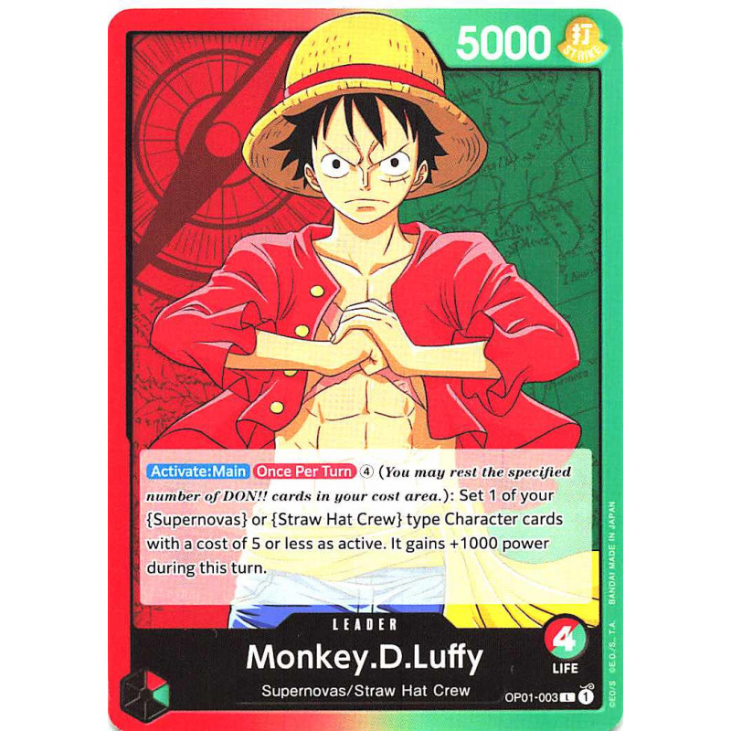 Monkey.D.Luffy (001) - Starter Deck 1: Straw Hat Crew - One Piece Card Game