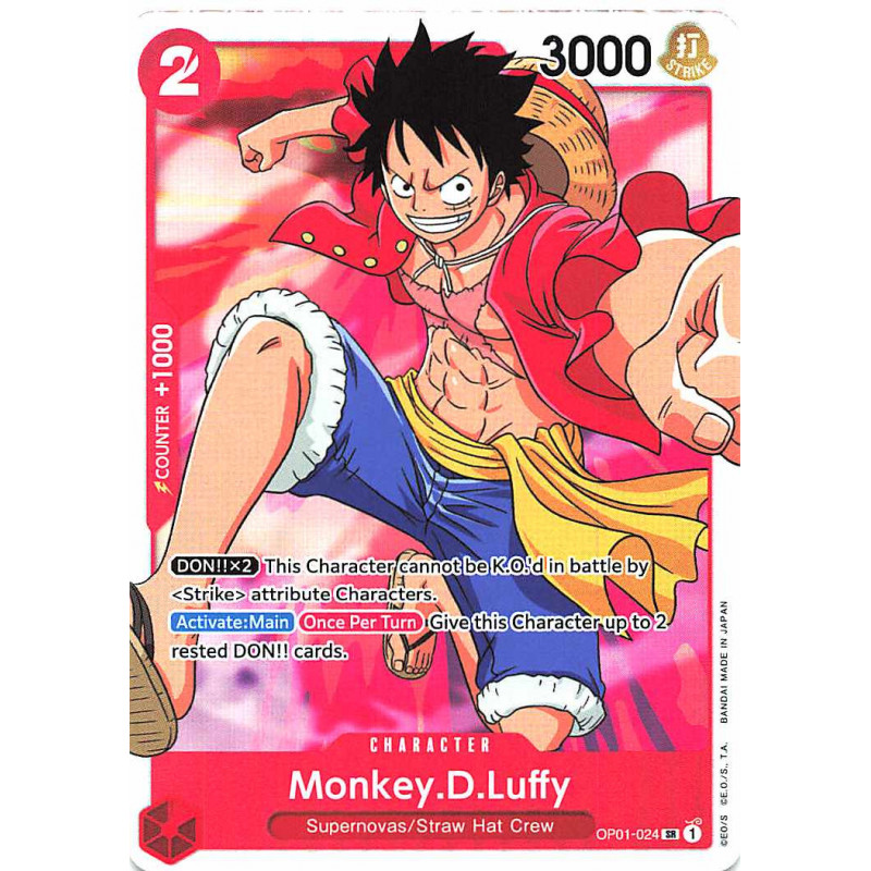 OP01-024 SR Monkey.D.Luffy - ROMANCE DAWN One Piece