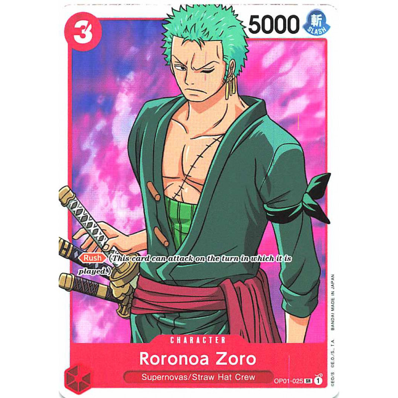 OP01-025 SR Roronoa Zoro - ROMANCE DAWN One Piece