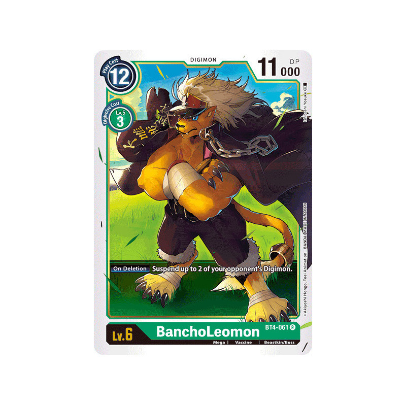 Digimon_TCG_BT4-061_BanchoLeomon_Rare_Great_Legend_Card_Game