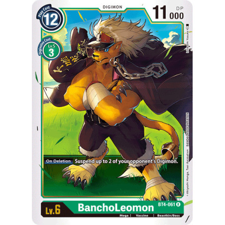 Digimon_TCG_BT4-061_BanchoLeomon_Rare_Great_Legend_Card_Game