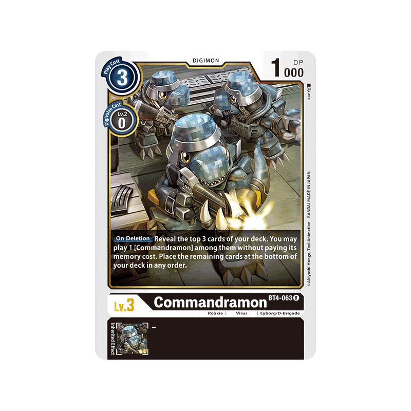 Digimon_TCG_BT4-063_Commandramon_Rare_Great_Legend_Card_Game