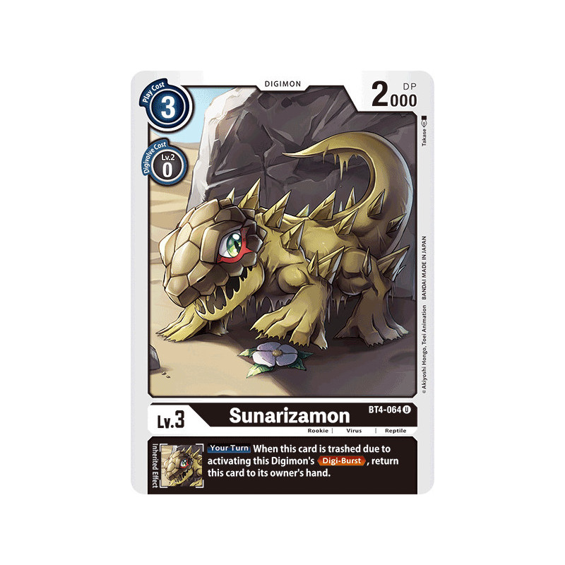 Digimon_TCG_BT4-064_Sunarizamon_Uncommon_Great_Legend_Card_Game