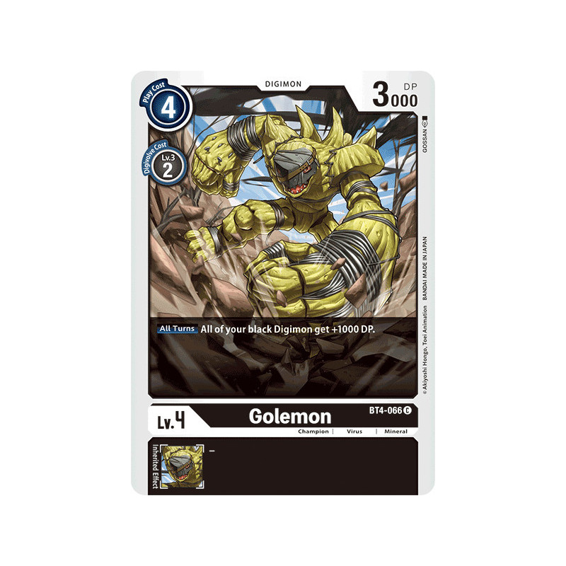 Digimon_TCG_BT4-066_Golemon_Common_Great_Legend_Card_Game