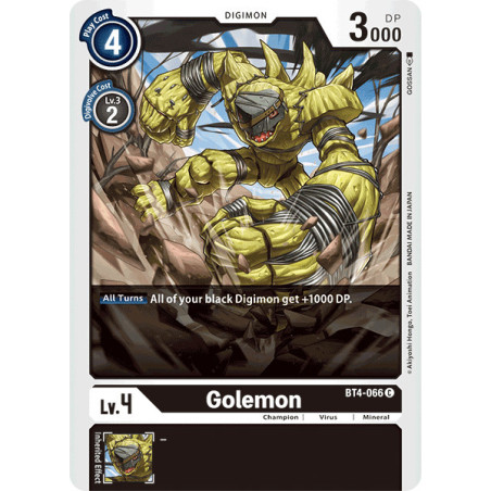 Digimon_TCG_BT4-066_Golemon_Common_Great_Legend_Card_Game