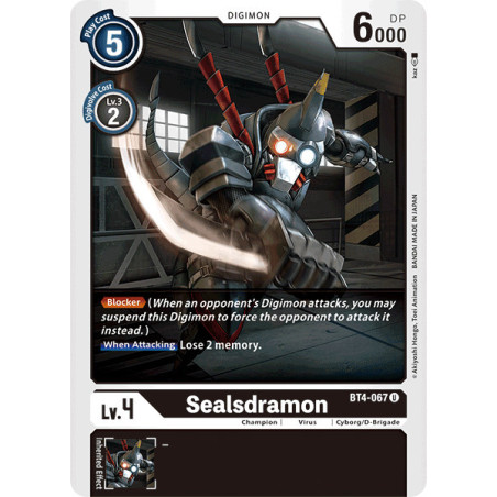 Digimon_TCG_BT4-067_Sealsdramon_Uncommon_Great_Legend_Card_Game