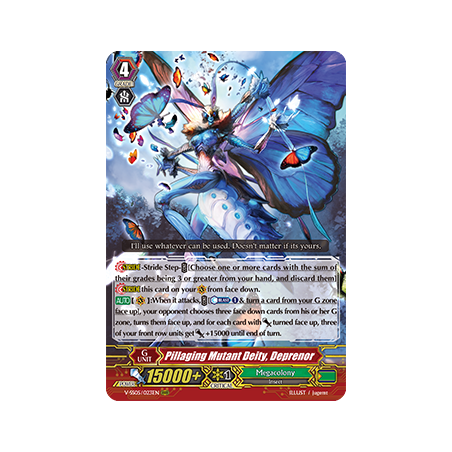 Vanguard_TCG_card_V-SS05_023EN_RRR_Pillaging_Mutant_Deity_Deprenor_PREMIUM_COLLECTION_2020