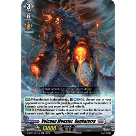 CFV D-BT08/024EN RR Volcano Monster, GoukaterraD-BT08/024EN Vanguard