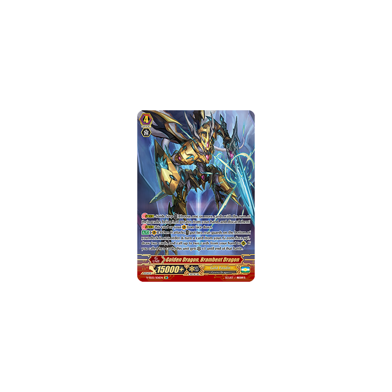 Vanguard_TCG_card_V-SS05_S06EN_SR_Golden_Dragon_Brambent_Dragon_PREMIUM_COLLECTION_2020
