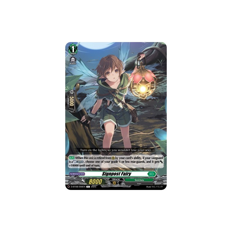 D-BT08/090EN Signpost Fairy Minerva Rising Card Vanguard