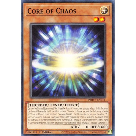 YGO PHHY-EN011 C Cœur du ChaosPHHY-EN011 Yu-gi-oh