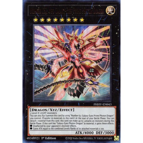 YGO PHHY-EN043 UR Numéro C62 : Néo Dragon Photon Primordial aux Yeux GalactiquesPHHY-EN043 Yu-gi-oh