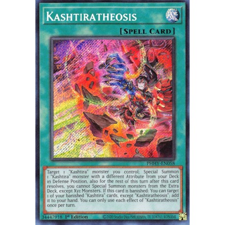 YGO PHHY-EN058 SeR KashtirathéosePHHY-EN058 Yu-gi-oh