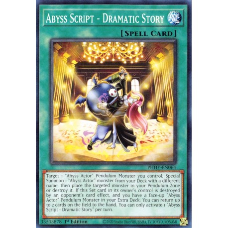 YGO PHHY-EN064 C Script des Abysses - Histoire DramatiquePHHY-EN064 Yu-gi-oh