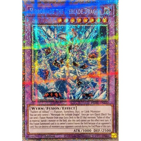 YGO PHHY-EN100 StarR Miroirjade le Dragon de la Lame de GlacePHHY-EN100 Yu-gi-oh