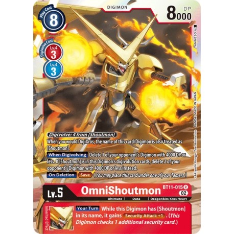 BT11-015 R OmniShoutmon DigimonBT11-015 DigimonDIMENSIONAL PHASE