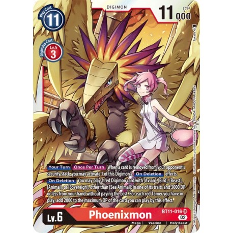 BT11-016 SR Phoenixmon Digimon BT11-016 DigimonDIMENSIONAL PHASE