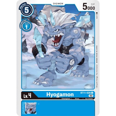 BT11-026 C Hyogamon Digimon BT11-026 DigimonDIMENSIONAL PHASE