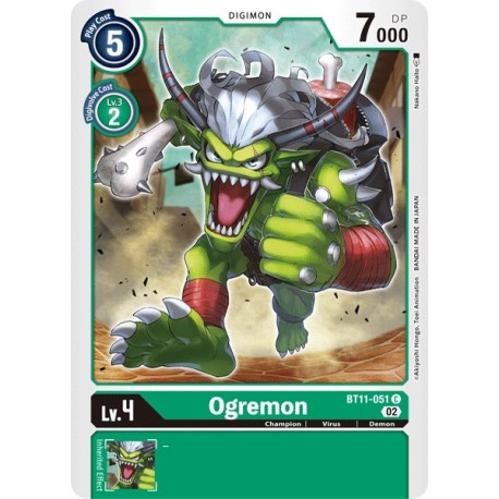 BT11-051 C Ogremon DigimonBT11-051 DigimonDIMENSIONAL PHASE