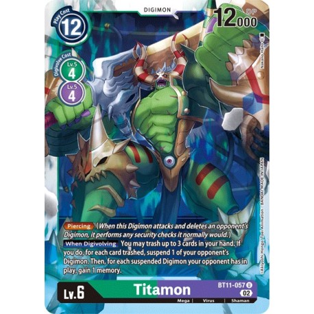 BT11-057 U Titamon DigimonBT11-057 DigimonDIMENSIONAL PHASE