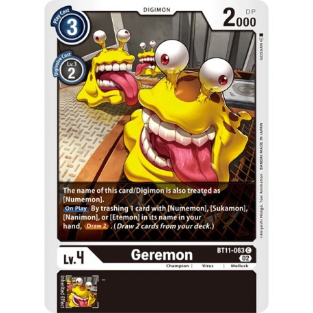 BT11-063 C Geremon Digimon BT11-063 DigimonDIMENSIONAL PHASE