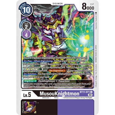 BT11-071 C MusouKnightmon Digimon BT11-071 DigimonDIMENSIONAL PHASE