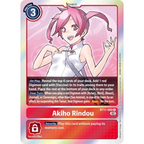 BT11-089 R Akiho Rindou TamerBT11-089 DigimonDIMENSIONAL PHASE