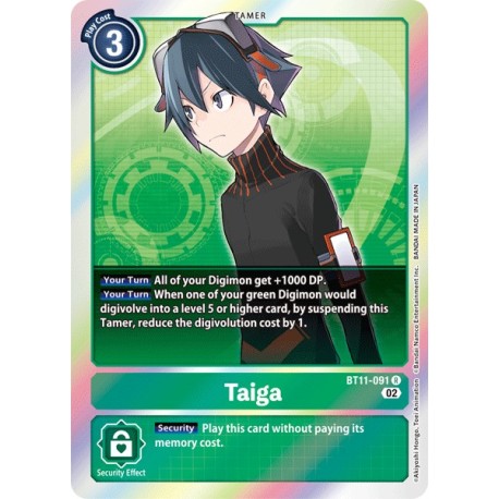 BT11-091 R Taiga TamerBT11-091 DigimonDIMENSIONAL PHASE