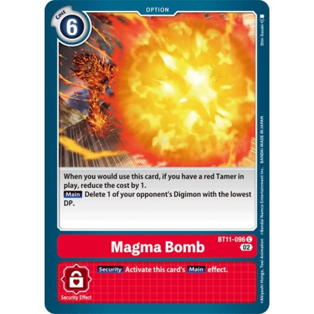 BT11-096 C Magma Bomb Option BT11-096 DigimonDIMENSIONAL PHASE