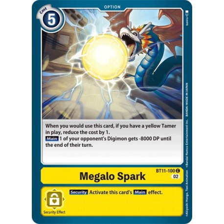 BT11-100 C Megalo Spark OptionBT11-100 DigimonDIMENSIONAL PHASE