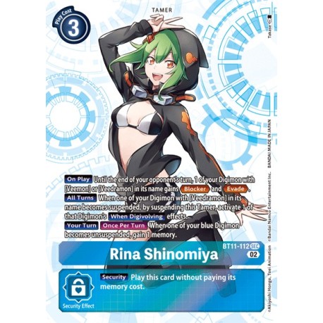 BT11-112 SEC Rina Shinomiya TamerBT11-112 DigimonDIMENSIONAL PHASE