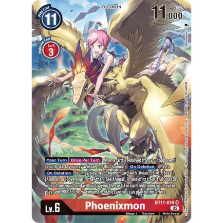 BT11-016 SR Phoenixmon Digimon Parallel RareBT11-016 DigimonDIMENSIONAL PHASE