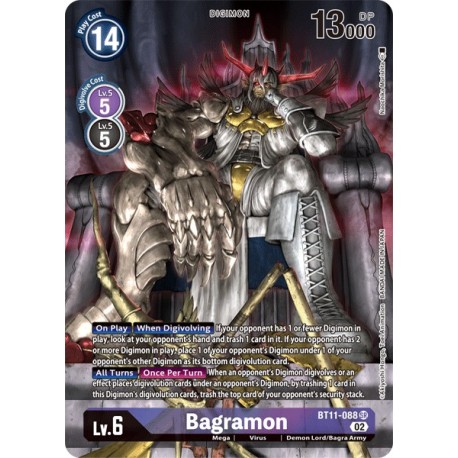 BT11-088 AA/SR Bagramon Digimon Parallel RareBT11-088 DigimonDIMENSIONAL PHASE