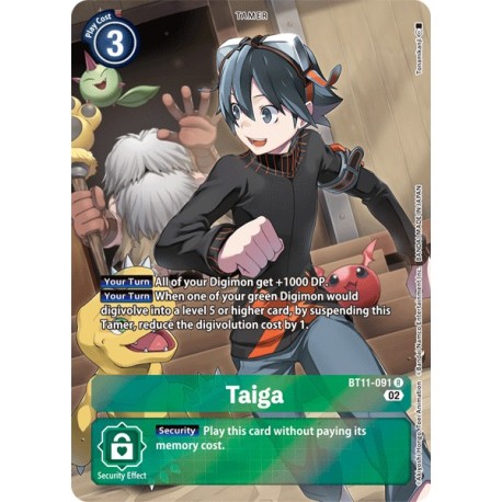 BT11-091 R Taiga Tamer Parallel RareBT11-091 DigimonDIMENSIONAL PHASE